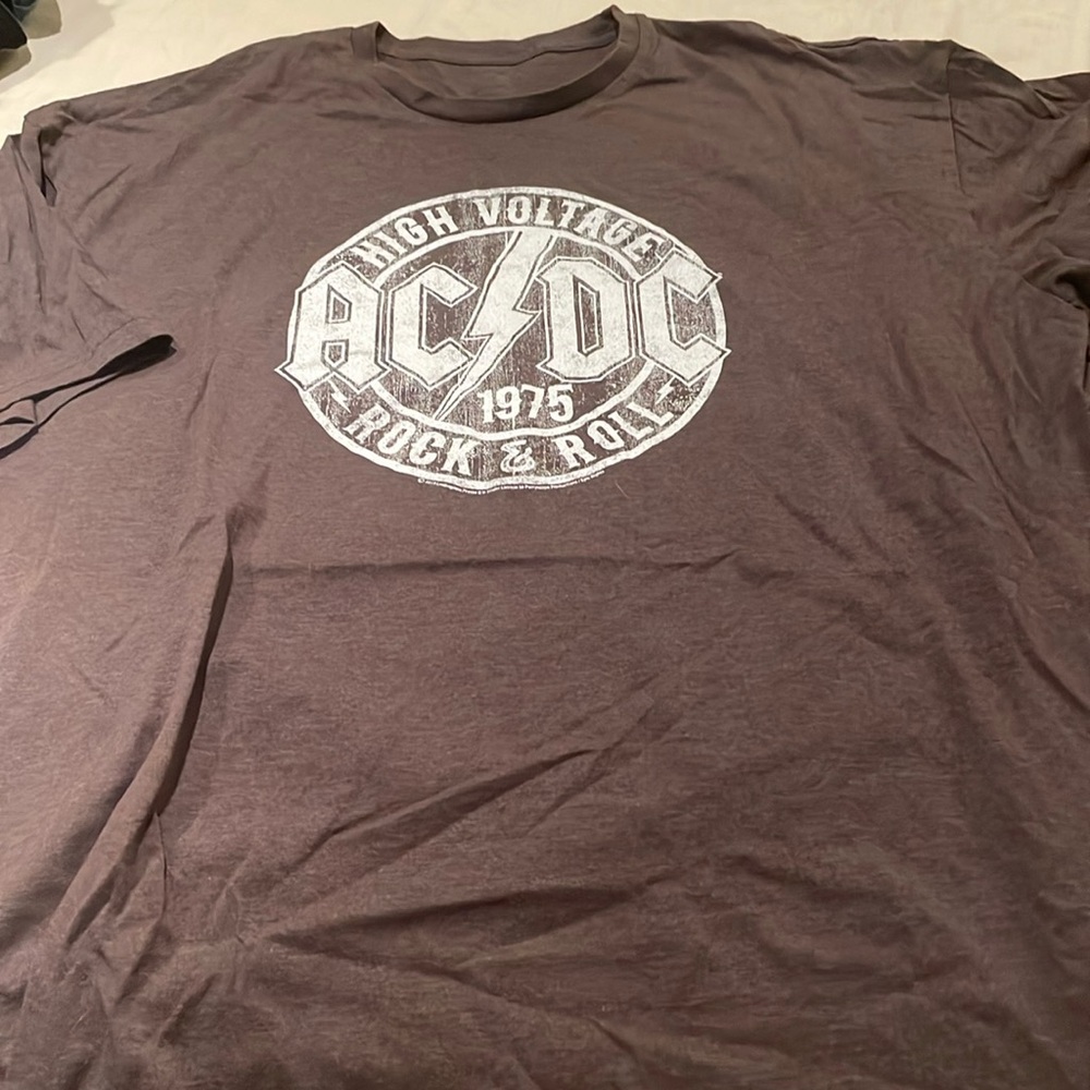 Ac/Dc 1975 Vintage Tee High Voltage Tour Xxl - Gem